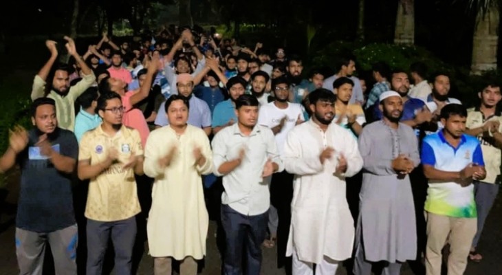 সাজিদ হত্যাকারীদের শনাক্ত ও বিচারের দাবিতে ইবি শিবিরের বিক্ষোভ 